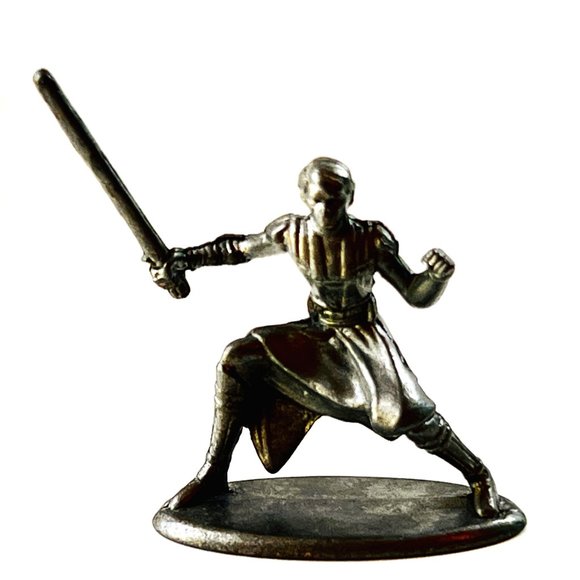 Star Wars LFL Pewter Figure Game Pieces Clone Wars 2008 LOT of 5 - Picture 6 of 7